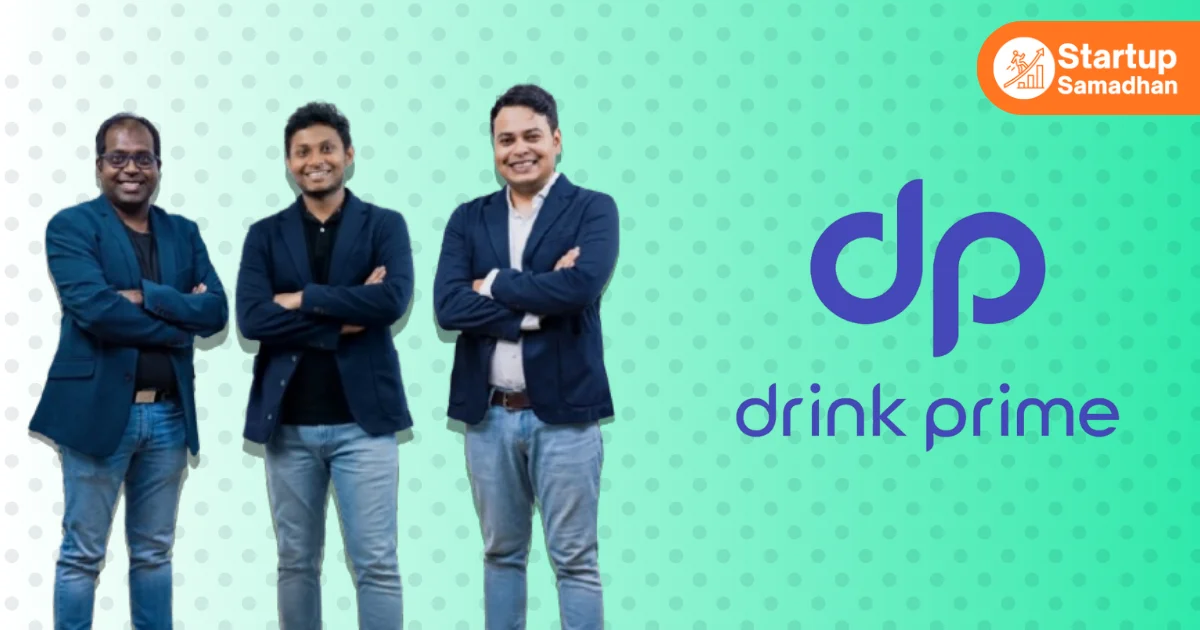 Drink Prime founders Vijender Reddy Muthyala and Manas Ranjan Hota discussing IoT-enabled water purifiers.