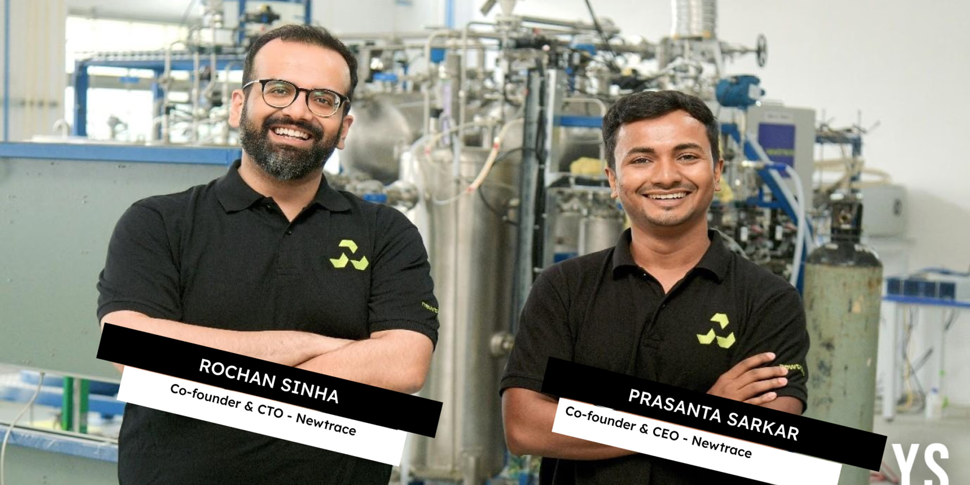 Newtrace cofounders Prasanta Sarkar and Rochan Sinha after closing $6.3 Mn green hydrogen Pre-Series A funding round