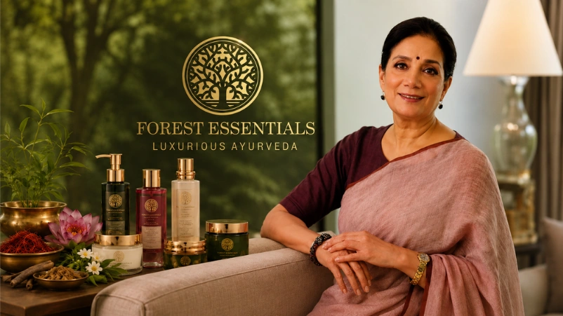 Mira Kulkarni founder of Forest Essentials who started with 2 lakh rupees at age 45 from Rishikesh garage built luxury Ayurveda brand to 8300 crore valuation fully acquired by Estee Lauder 2026